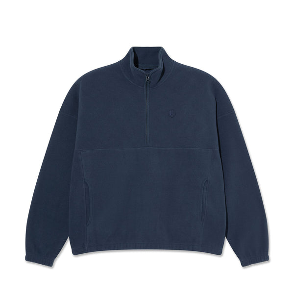 Polar Skate Co Ivan Half Zip Sweatshirt (Grey Blue) Hoodie - M