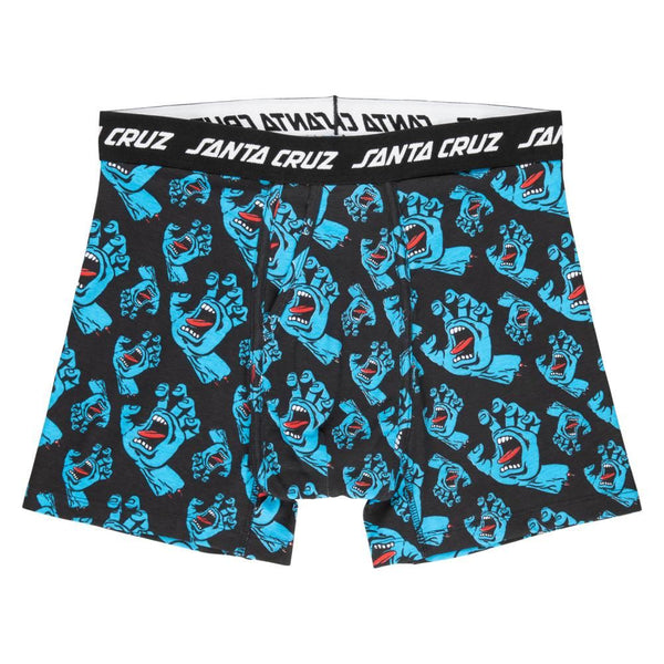 Santa Cruz Boxer Shorts Hands All Over Boxer Brief - Black - Skatewarehouse.co.uk