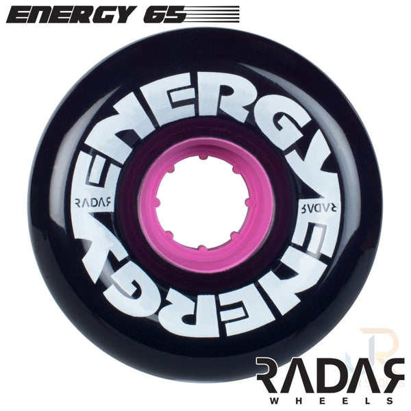 Radar (4) - Energy 65 - Black - / 78a Skateboard Wheels - 65mm