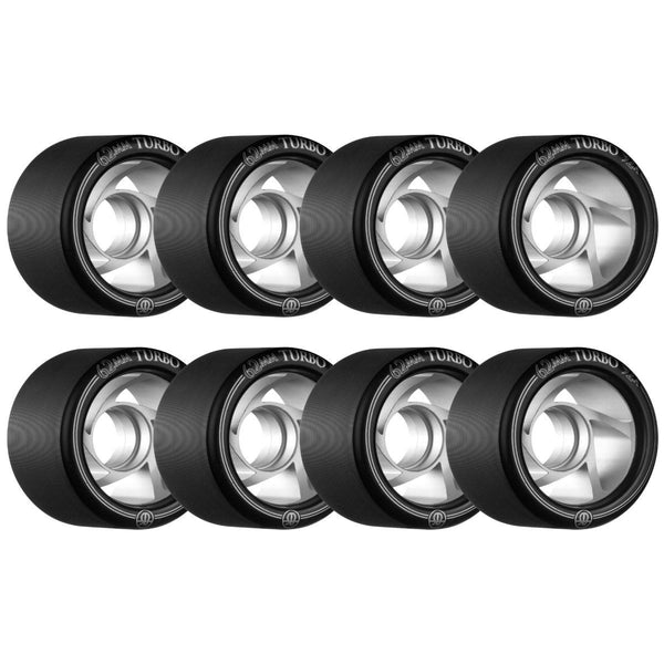 Rollerbones - Turbo Alu Hub Black (8) - / 92a Skateboard Wheels - 62mm