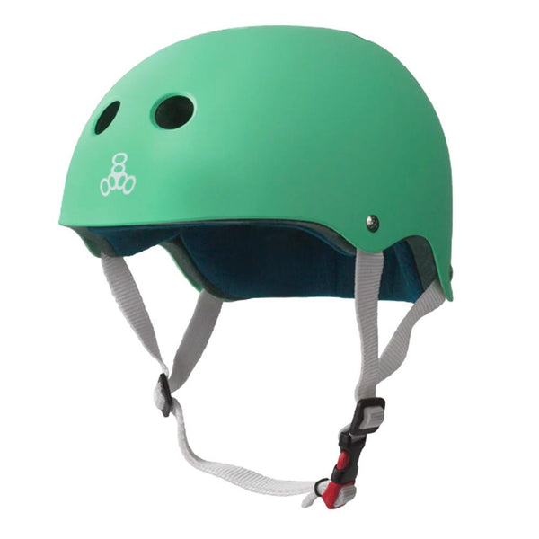 Triple Eight Sweatsaver Certified Helmet - Rubber Mint - Skatewarehouse.co.uk