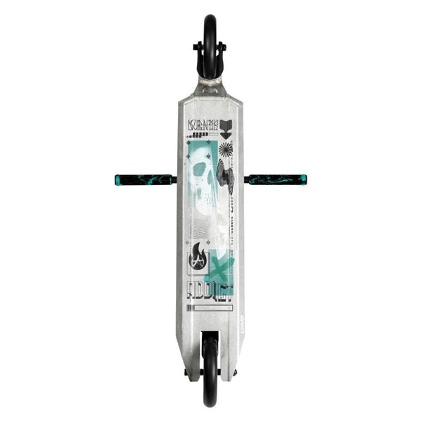 Addict Complete Scooter Burner - Glitch - Black / Raw - Skatewarehouse.co.uk
