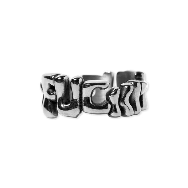 HUF Fuck It Warped Ring (Silver) Skateboard Deck - 8.0