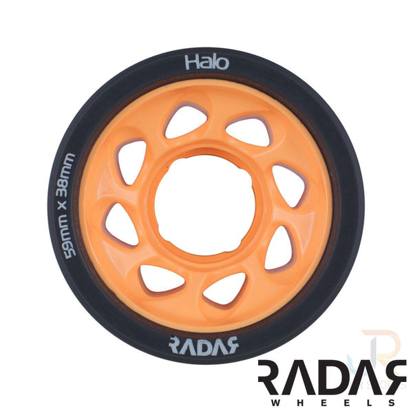 Radar (4) - Halo - Charcoal / Orange - / 86a Skateboard Wheels - 59mm