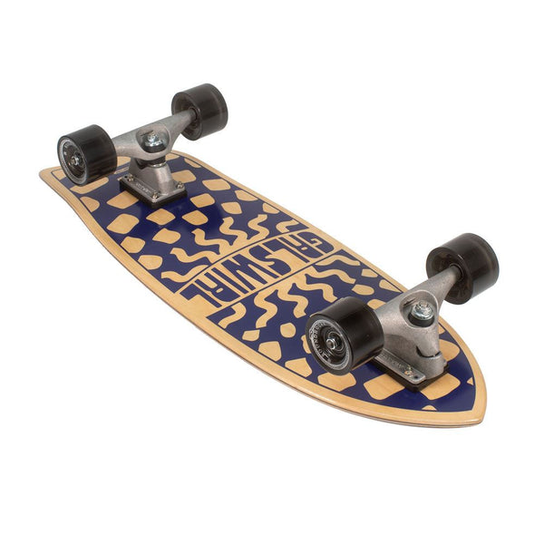Carver GrlSwirl Swirlcheck - Surfskate Cruiser Skateboard Deck - x - Skatewarehouse.co.uk