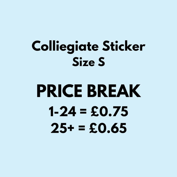 Venture Colliegiate Sticker (Assorted) Size - S