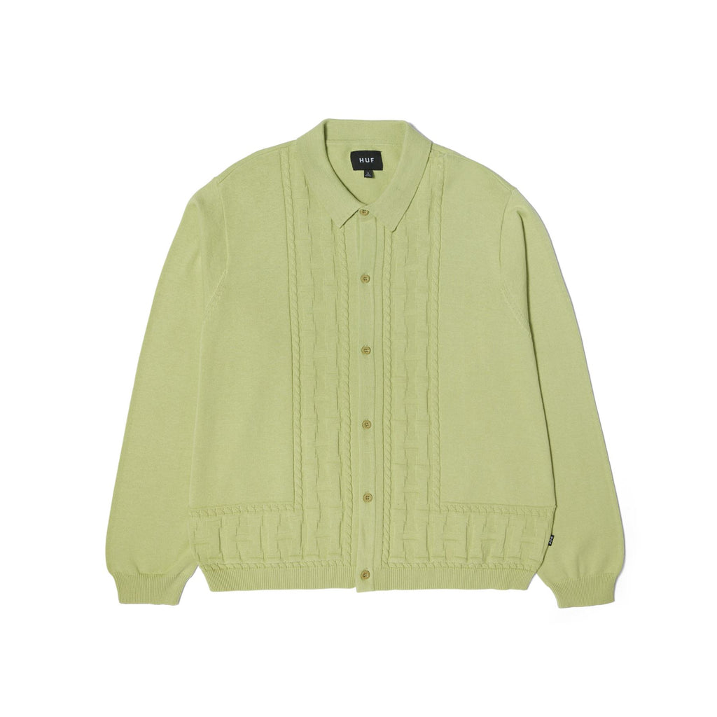 HUF Towner L / S Knit Top (Pistachio) T-Shirt - M