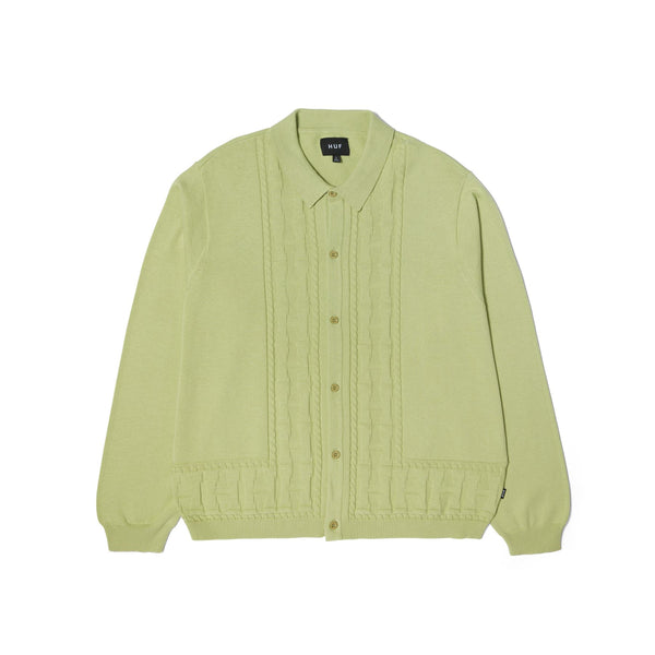 HUF Towner L / S Knit Top (Pistachio) T-Shirt - M