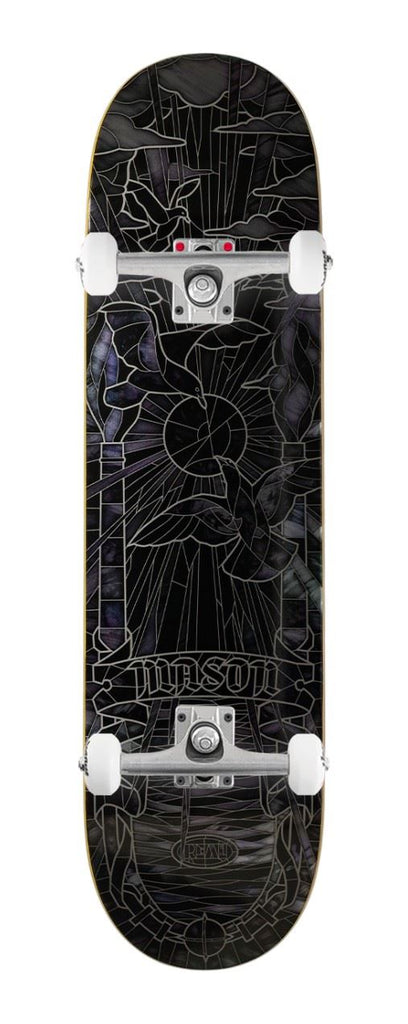 Real Mason Black Sunday Cathedral (Black) x Venom Custom Complete Skateboard - 8.25"