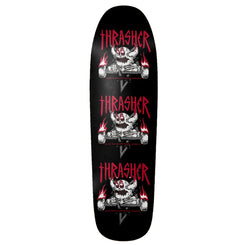 Toy Machine x Thrasher 'MonsterGram' Shaped Skateboard Deck - 9.5" - Skatewarehouse.co.uk
