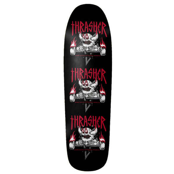 Toy Machine x Thrasher 'MonsterGram' Shaped Skateboard Deck - 9.5