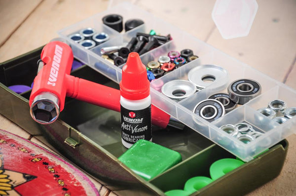 Venom Skateboards 50pc Premium XL Hardware Gift Pack inc Tool Box - Skatewarehouse.co.uk