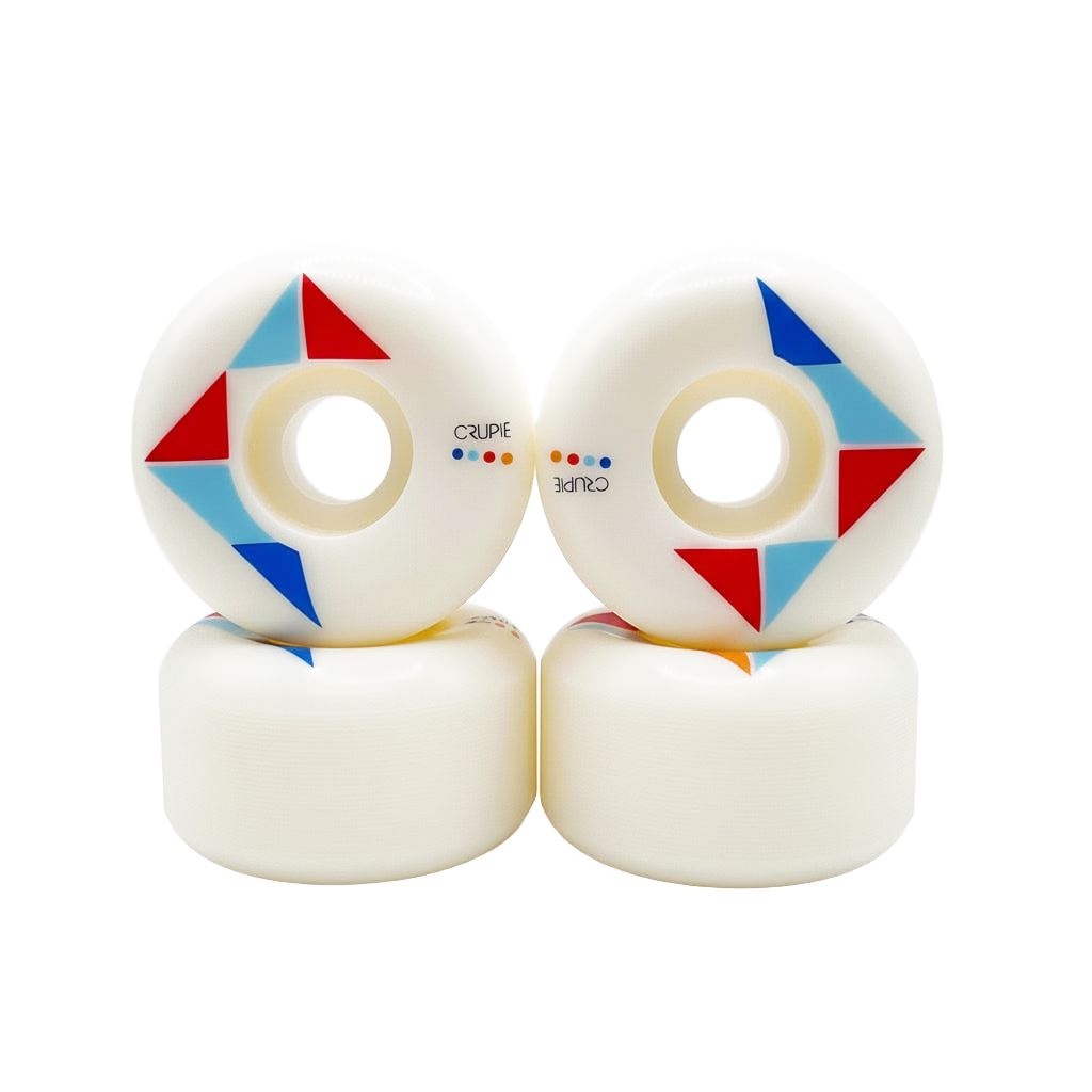 Crupie CTRL v Apex Skateboard Wheels - White