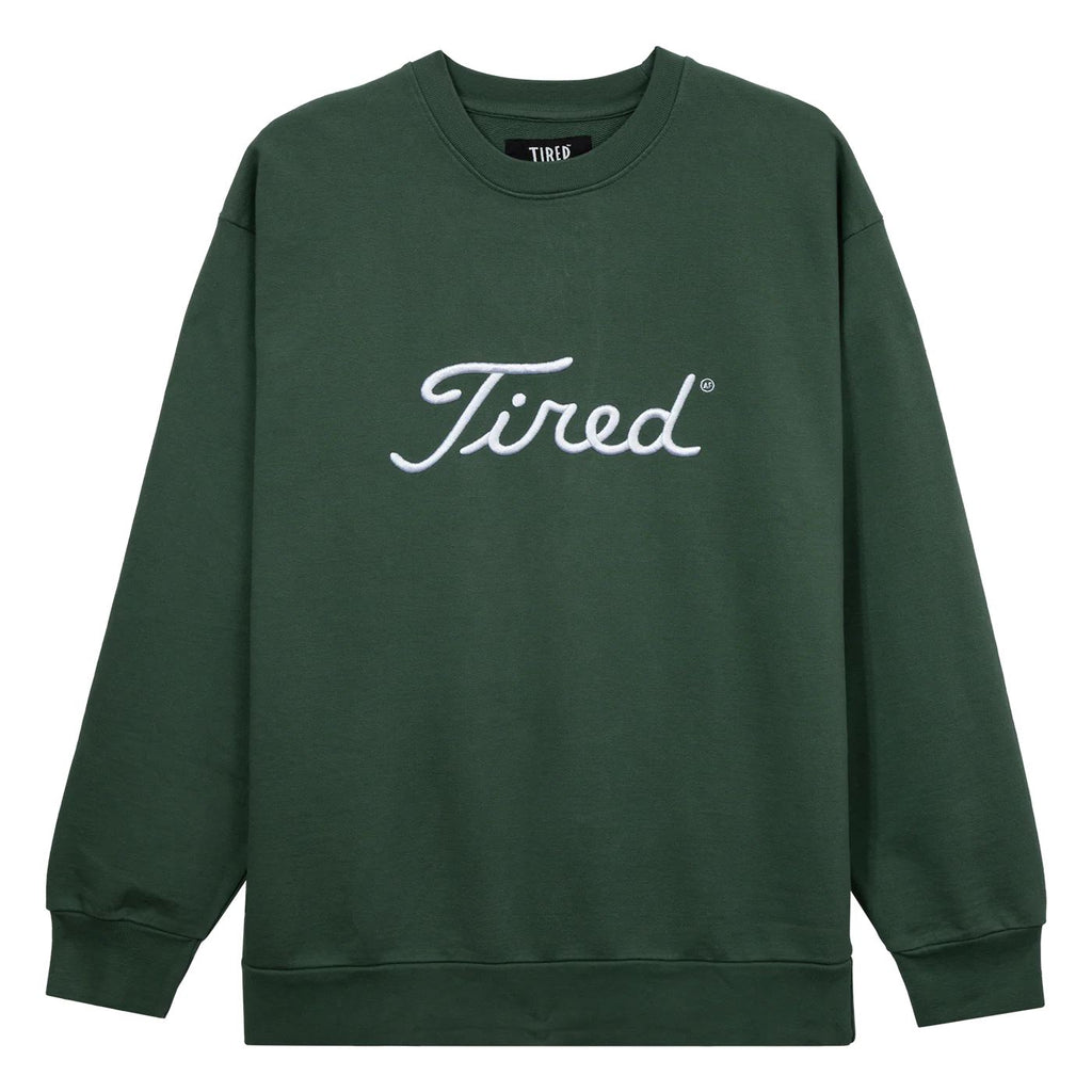 Tired Golf Crew Neck Fleece Alpine Green