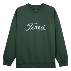 Tired Golf Crew Neck Fleece Alpine Green