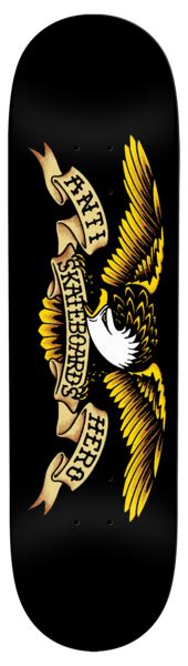 Anti Hero Team Classic Eagle - Dbx (Black) Skateboard Deck - 8.5"