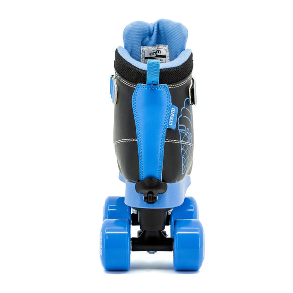 CREAM Scoop Quad Roller Skates, Adjustable - Vivid, Black / Blue