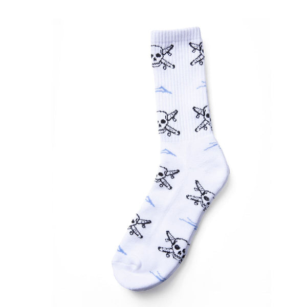 Lakai x Fourstar Street Pirate Crew Socks White