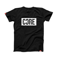 CORE Box Logo, Pro T-Shirt – Black / White - Skatewarehouse.co.uk