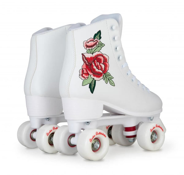 Rookie Quad Skate Rollerskates Rosa - White