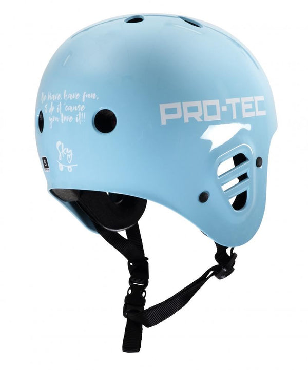 Pro-Tec Helmet Sky Brown Full Cut - Blue - Skatewarehouse.co.uk
