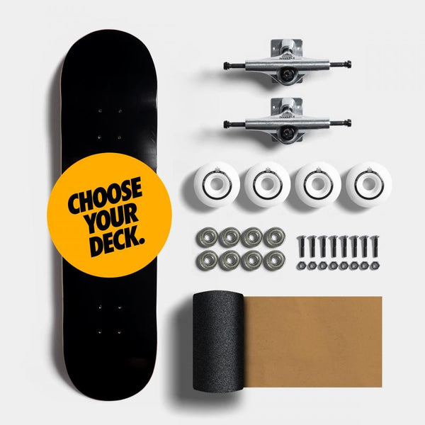 Sushi Truck Undercarriage Set 5.25 Silver - Abec 3 - 53mm Complete Skateboard