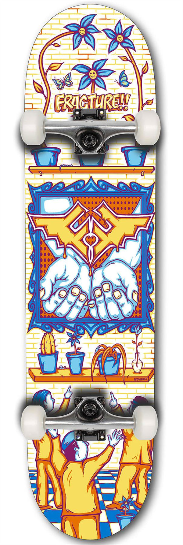 Fracture x Adswarm Complete Skateboard 7.75
