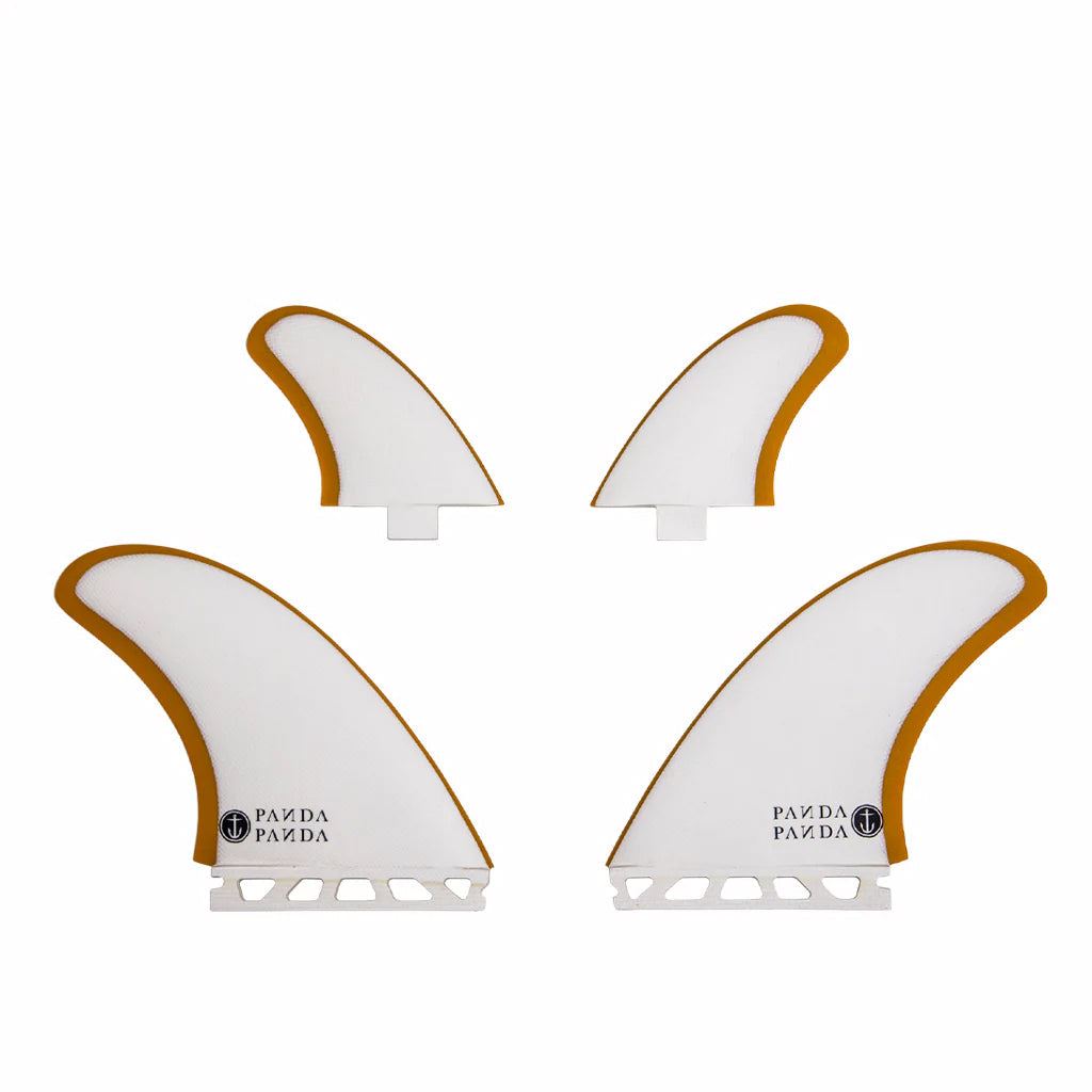 Captain Fin Co - Panda Twinzer - Medium - White / Gold (Futures) - M