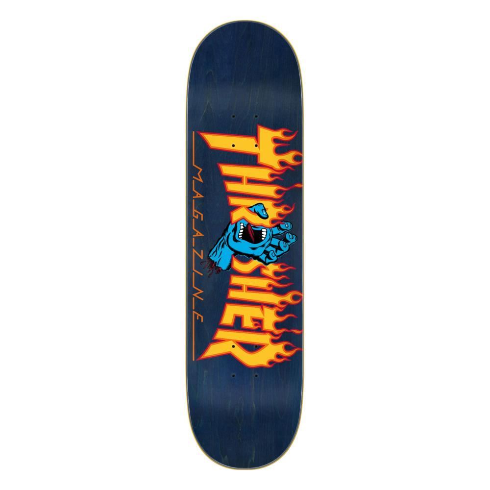 Santa Cruz x Thrasher Thrasher Screaming Flame Logo Skateboard Deck - 8.25" - OUTLET - Skatewarehouse.co.uk