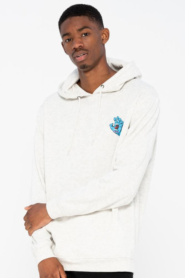 Santa Cruz Hood Screaming Hand Chest Hood - Athletic Heather - Skatewarehouse.co.uk