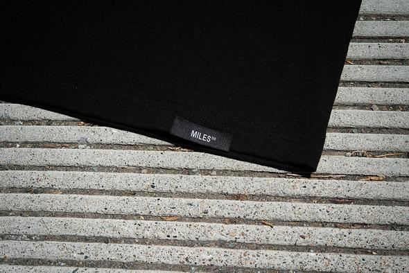 Miles Logo Hit Tee Black - Skatewarehouse.co.uk