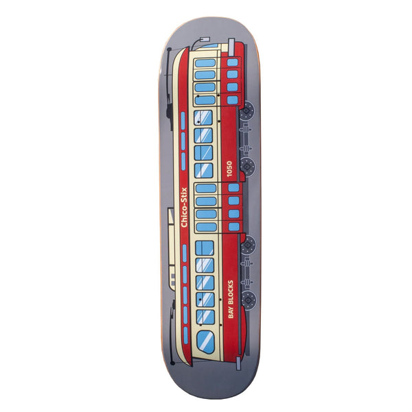 Chico Stix Bay Block SF Trolley Skateboard Deck - 8.25