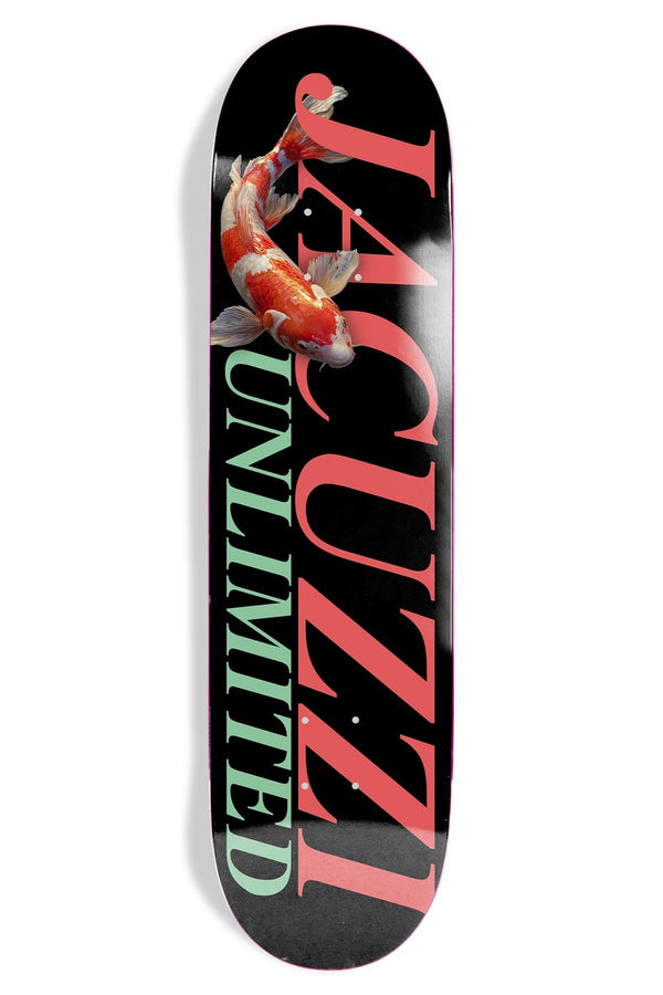 Jacuzzi Unlimited Koi Logo EX7 Black Skateboard Deck - 8.25"