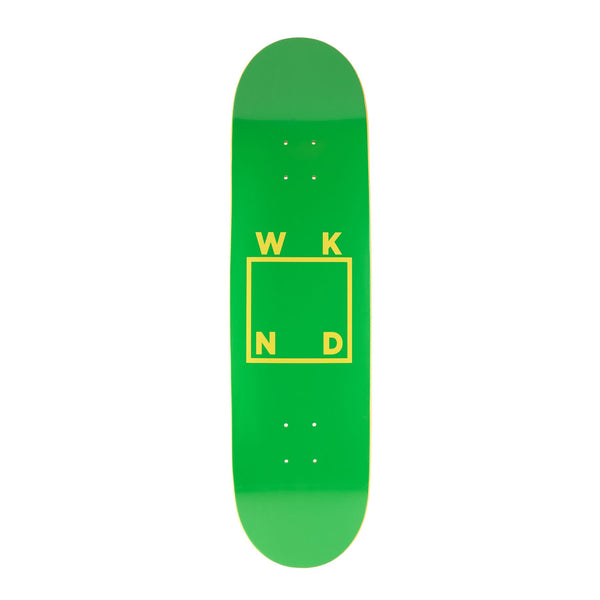 WKND Logo Board (SN) Green Skateboard Deck - 8.25