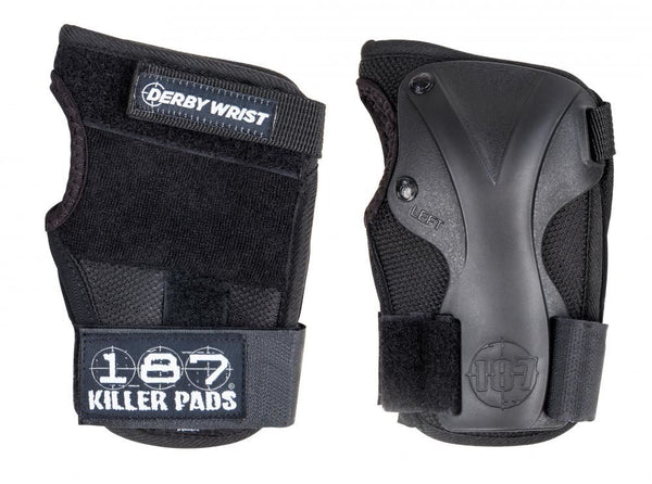 187 Killer Pads Derby Wrist - Black - Skatewarehouse.co.uk