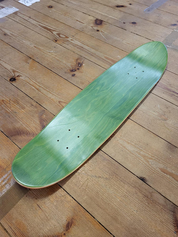 Venom Varnished Blank Skateboard Decks - Black Stain, Maple Wood, Perfect for Custom Art, DIY Projects, and Furniture - Cruiser Shape - Skatewarehouse.co.uk