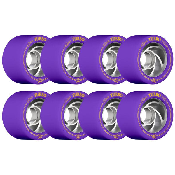 Rollerbones - Turbo Alu Hub Purple (8) - / 101a Skateboard Wheels - 62mm