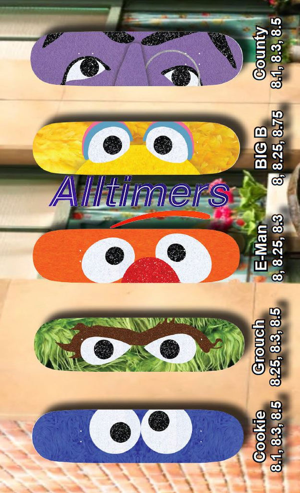 Alltimers Skateboard Open Sesame E-Man Skateboard Deck - 8.25