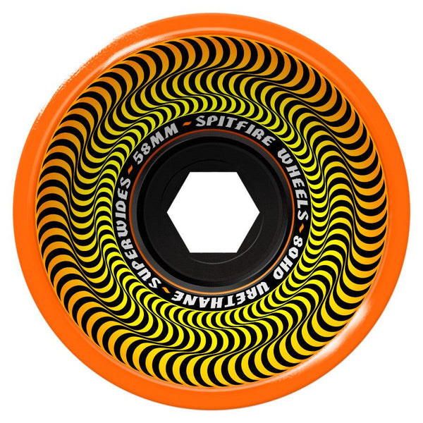 Spitfire 80HD Super Wide (Orange) Skateboard Wheels - 58mm