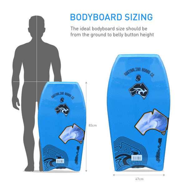 45inch Adult PULSE Series EPS Bodyboard by Australian Board Co - Skatewarehouse.co.uk