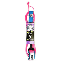 Catch Surf - Beater 5' Pro Comp Leash - Pink & Blue - Skatewarehouse.co.uk