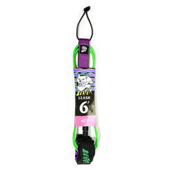 Catch Surf - Beater 6' Leash - Green & Purple - Skatewarehouse.co.uk