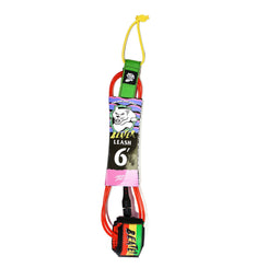 Catch Surf - Beater 6' Leash - Rasta - Skatewarehouse.co.uk