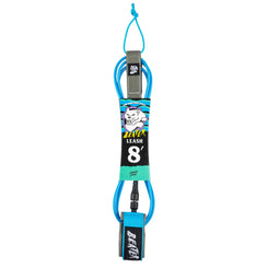 Catch Surf - Beater 8' Leash - Light Blue & Grey - Skatewarehouse.co.uk