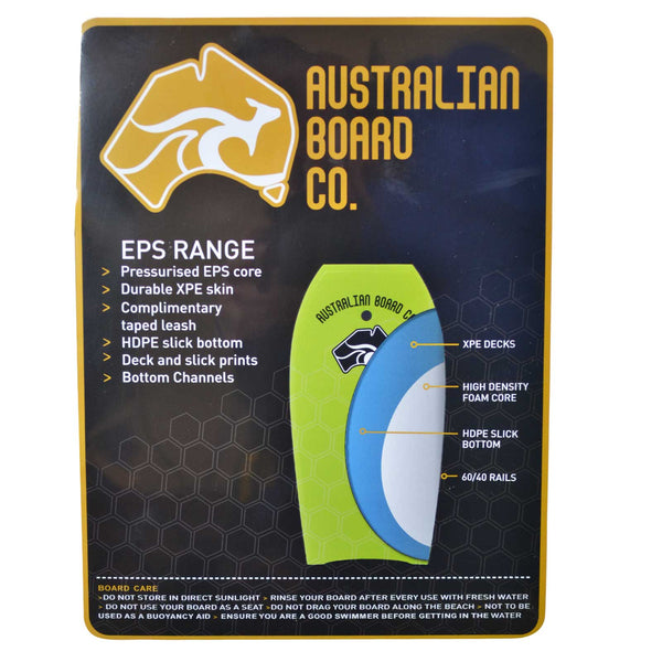 45inch Adult PULSE Series EPS Bodyboard by Australian Board Co - Skatewarehouse.co.uk