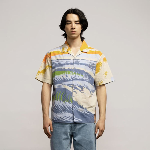 Santa Cruz S/S Shirt Water View - Light Grey - Skatewarehouse.co.uk