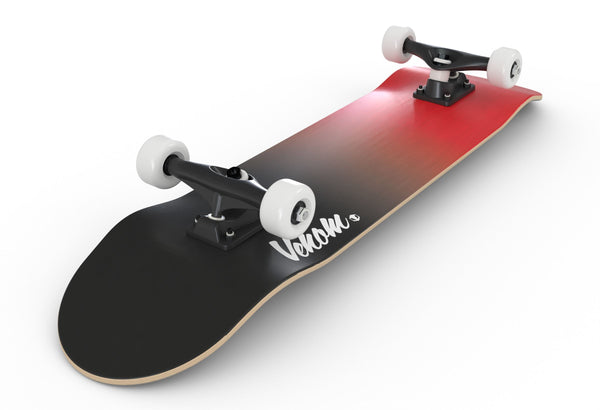 Venom My First Skateboard Complete - Fade Red/Black - 8.0