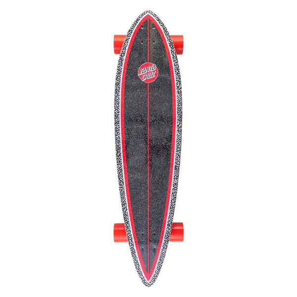 Santa Cruzer Complete Amoeba Dot Pintail Longboard - 9.58
