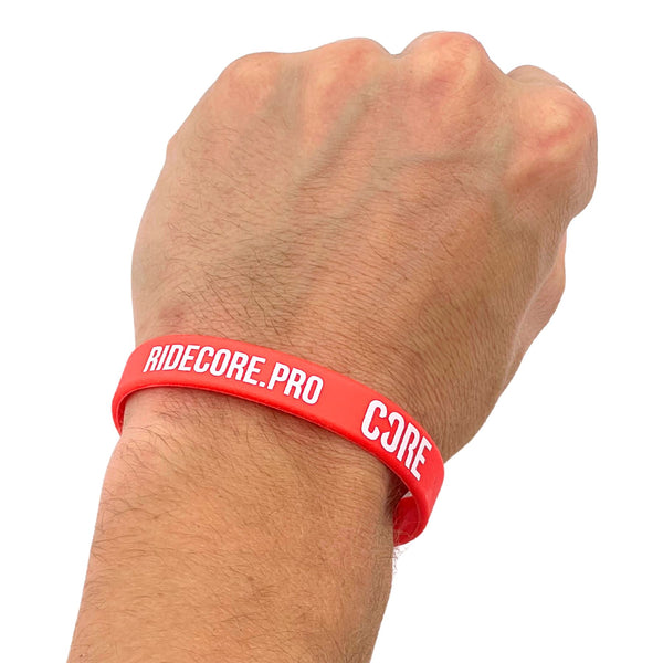 CORE Rubber Wristband - Red / White Accessories