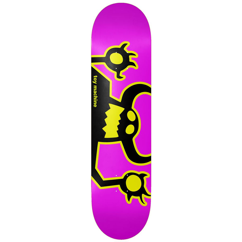Toy Machine 'Original Monster' 8" Pink / Black / Yellow Skateboard Deck - 8.0"